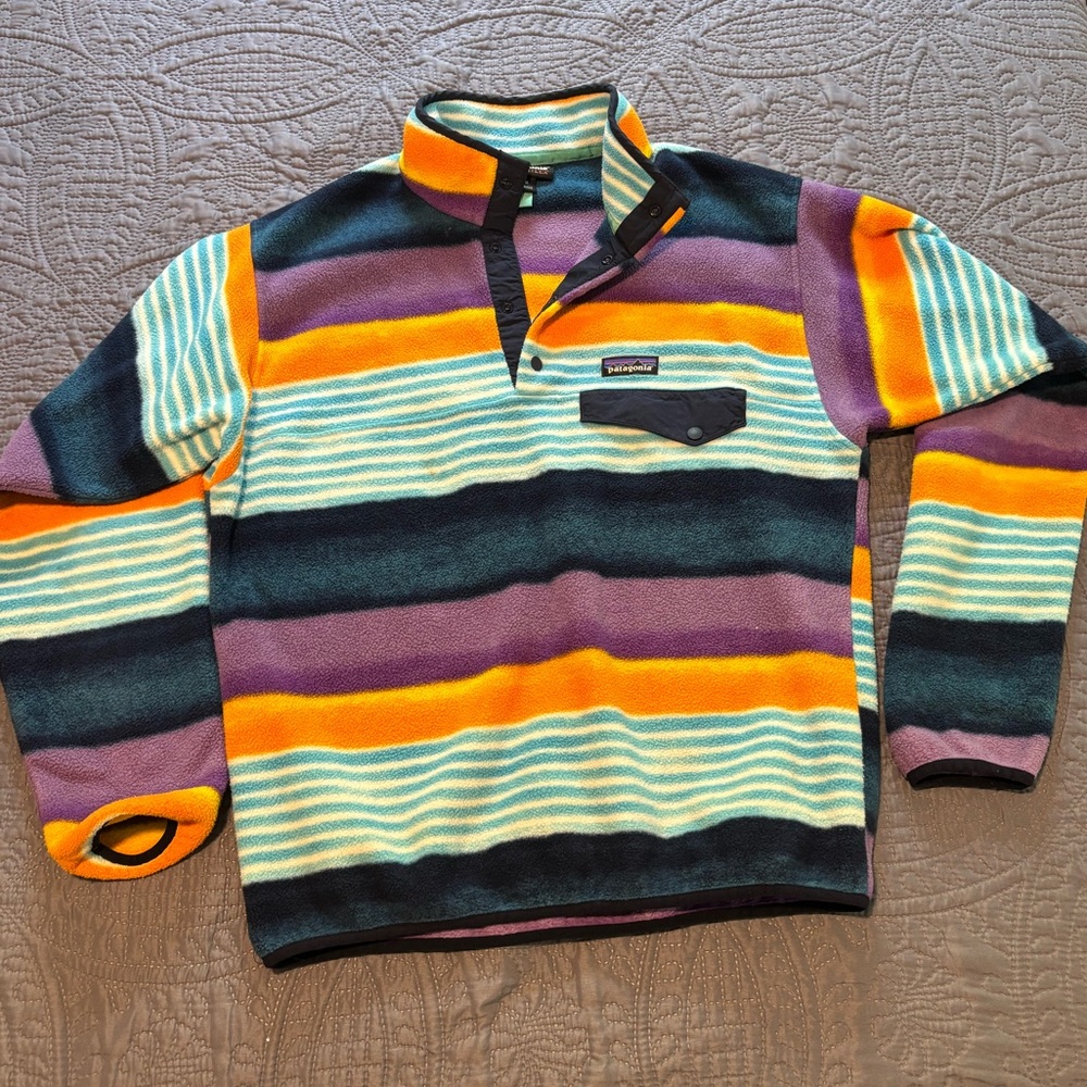 Patagonia Synchilla Snap-T Fitz Stripe Pullover